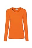 Women's Long-Sleeved Performance Top,Orange,S