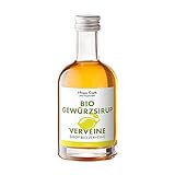 Hagen Grote BIO Gewürzsirup Verveine, 250 ml Glasflasche, handwerkliche Herstellung in der Provence, aromatisiert Getränke und Speisen