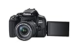 Canon EOS 850D APS-C DSLR-Kameragehäuse | 24,1 Megapixel, dreh- und schwenkbarer 3-Zoll-LCD-Touchscreen, Reihenaufnahmen mit bis zu 7 Bildern/Sek., 4K-Video, Dual Pixel CMOS AF, WLAN und Bluetooth