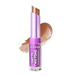 2 in 1 Lippenstift, zweifarbig schimmernder Lippenstift Perlglanz Samt Feuchtigkeitsspendend Nicht klebender Lippenbalsam Gradient Bite Lip Lipstick High-Pigment Color Lipliner Lip Gloss(02#)