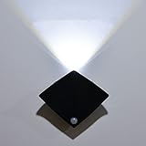 AWSAD Akku Wandlampe Led Kabellose Wiederaufladbare Batterie Körper-Induktions LED Korridor Badezimmer Treppenbeleuchtung Innen (Color : Battery, Size : White-1w)