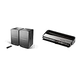 Edifier Aktivboxen Studio R1280T 2.0 schwarz & Hama Carbon-Faserbürste für Langspielplatten (antistatisch Schallplatten reinigen, Vinylbürste), schwarz/Silber