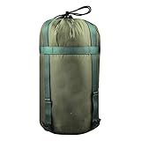 Guangcailun Kompressionssack, langlebig, leicht, verstellbare Schnalle, reißfest, wasserdicht, gleichmäßiger Drucksack für Camping im Freien, Militärgrün