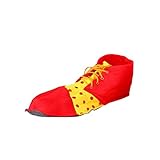 BESTOYARD Clown Schuhe Dot Prom Performance Requisiten Halloween Kostüm Clown Schuhe für Frauen Männer (rot)