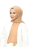 Ayenza Moda Hijab-Kopfband-Turban, Jersey, weich, dehnbar, langlebig, türkische Qualität, Ingwer-Gold, One size