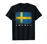 Schwedische Flagge T-Shirt Schweden Sverige Sweden Flag