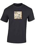 T-Shirt: Save The Planet, Ride a Bike - Fahrrad Geschenke für Damen & Herren Mann Männer Frau-en - Einstein Radfahrer Mountain-Bike MTB Rennrad Fixie E-Bike Outdoor Sport Urban Streetwear (M)