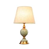 BEAUUP Schlafzimmer-Nachttischlampe, chinesische Arbeitszimmerlampe, Wohnzimmer-Porzellanflaschenlampe Hochwertige dekorative Lichter