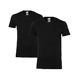 Puma Herren Bodywear Basic T-Shirt 2er Pack, schwarz, L, 652001001