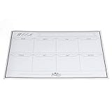 Alvinlite Wiederverwendbares Aufgabendiagramm Whiteboard Magnetischer Trockenlöschkalender Trockenlöschbarer Kühlschrankmagnetkalender für Kühlschrankwand Home Kitchen Decor