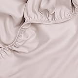 Amqua Mako Satin Spannbettlaken 90x200cm, 100% ägyptische Baumwolle (Zertifiziert), Bettlaken für Boxspringbett & Wasserbett oder Matratzen bis 30cm Höhe, Farbe: Rosa / Blush / Altrosa