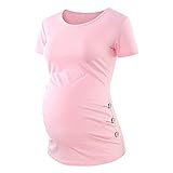 Samore Mutterschaft Shirt Tops Schwangere Frauen Kurzarm Pflege Bluse Schwangerschaft Kleidung Damen Winter Frühling T-Shirts