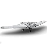 CALEN MOC-55320 Modellbausatz Flugzeug, 504 Teile Horten Ho 229 Militär Stil Modellbausatz für Experten, Kompatibel mit Lego Technik 504 Teile