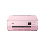 Canon PIXMA TS5352 Drucker Farbtintenstrahl Multifunktionsgerät DIN A4 (Scanner, Kopierer, OLED, 4.800 x 1.200 dpi, USB, WLAN, Duplexdruck, 2 Papierzuführungen), rosa