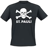 FC St. Pauli Totenkopf Männer T-Shirt schwarz XL