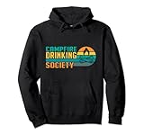 Campfire Drinking Society Camping Pullover Hoodie