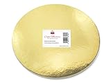 Pati-Versand 13719 Golden Plate 28cm gold glänzend 5 Stück stabile Tortenunterlage