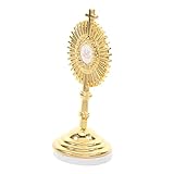 Alipis 2st Kreuzverzierung Jesus-kreuz-statue Stehendes Kruzifix Katholisches Wandkreuz Christliche Dekoration Für Zu Hause Stehende Jesusstatue Jesus-kruzifix-statue Golden Zinklegierung