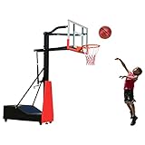 VIETOL Basketballanlage aus Stahl | Basketballkorb für Erwachsene und Kinder 1,4–3,05 m verstellbar | Slam Dunk Basketballkorb