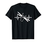 Schlagzeuger Schlagzeug und Sticks Heartbeat T-Shirt