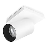 SSC-LUXon ALVO 1 Wandspot Deckenspot in weiß & schwarz 1 flammig - für GU10 Leuchtmittel - Design Strahler schwenkbar drehbar