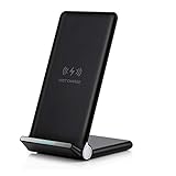 15W Qi Wireless Charger Stand QC 3.0 USB C Schnellladestation Dock Pad für iPhone 12 11 Pro X XR XS Max Samsung S9 S10 S20 Note 10 Airpods