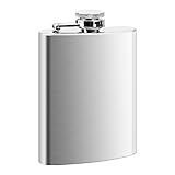 Edelstahl Flachmann Für Spirituosen, Tragbare Whiskey Flask Leak, Flachmann Set aus Edelstahl, Auslaufsicher, für Whiskey, Rum, Wodka, Geeignet für Wandern und Party(4 oz. 112ml) (4 oz)