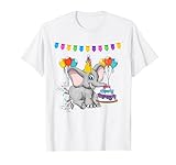 Afrika Safari Zoo Tier Kuchen Kinder Geburtstag Elefant T-Shirt