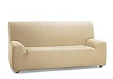 Martina Home - Elastischer Bezug für 3-Sitz-Sofas, Modell Tunis, Maße 180 bis 240 cm, Beige