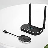 Wireless HDMI Transmitter and Receiver Kit, 4K Wireless HDMI Extender MiraScreen WiFi Display Dongle Streaming Video Audio from Camera Set-Top Box PC Laptop Smartphone Tablet to TV Projector Monitor