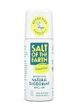 Salt Of the Earth Deodorant Roll On von Salt of the Earth, ohne Duft, vegan, langanhaltender Schutz, Leaping Bunny genehmigt, hergestellt in Großbritannien, 75 ml
