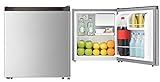 PKM Kühlbox Tischkühlschrank 45 Liter Silber Minibar Getränke Kühlschrank klein wechselbarer Türanschlag
