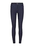 VERO MODA Damen Vmseven NW S Shape UP VI500 NOOS Slim Jeans, Dark Blue Denim, 42W / 32L