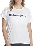 Champion Size Women's Plus Classic Tee-Graphic, White, 2X