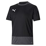PUMA Unisex Kinder, teamGOAL 23 Training Jersey Jr T-shirt, Black-Asphalt, 140