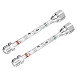 Boddceto 2 Stück 20 cm/8 Airless-Farbspritzdüsen-Verlängerungsstange zum Lackieren, Korrosionsschutz, Airless-Farbspritzdüsen-Verlängerungsstang