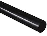 HDPE Rundstab aus hochdichtem Polyethylen, schwarz, 50 mm Durchmesser x 300 mm lang, Klasse A PE 500