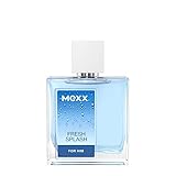 Mexx Fresh Splash For Him, Eau de Toilette, aromatischer Zitrusduft für Herren, Glasflakon mit Zerstäuber, 50 ml