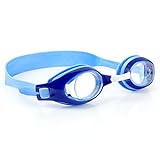 iToobe Kinder-Schwimmbrille für Mädchen im Alter von 3 bis 16 Jahren, beschlagfrei, UV-Schutz, kein Auslaufen, weiche Silikondichtung mit kostenloser Schutzhülle (Blue)