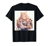 Anime- und Katzenliebhaber für Teenager Manga Kawaii Graphic Otaku T-S