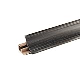 DQ-PP 0,5m WINKELLEISTE | Wenge | 23 x 23mm | PVC | GRATIS Schrauben | Küchenleiste Arbeitsplatte Abschlussleiste Leiste Küche Küchenabschlussleiste Wandabschlussleiste Tischp
