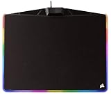 Corsair MM800 Polaris RGB Gaming Mauspad (Medium, RGB 15 Zonen Beleuchtung, Harte Oberfläche) schwarz (Generalüberholt)