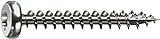 SPAX Universalschraube aus Edelstahl rostfrei A2, 5,0 x 50 mm, 100 Stück, T-STAR plus, Halbrundkopf, Vollgewinde, 4CUT, 0207000500503