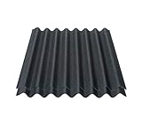 Onduline Easyline Dachplatte Wandplatte Bitumenwellplatten Wellplatte 2x0,76m² - schwarz