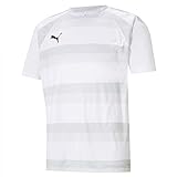 PUMA mens Shirt, Puma White-Glacier Gray-Puma Black, XL