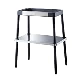 WMF Standfuß, Grill Tisch, Zubehör für alle Grills der WMF Master Grill, Tischgrill Standfuß, 72 cm hoch, cromargan matt/silb
