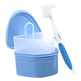 WOFASHPURET Prothesenpflegebox Badebehälter für Zahnprothesen Prothesenbadetui reinigungsbürste Prothesenbehälter Prothesenkoffer gewidmet Prothesenbox Mundpflege Container Zahnersatz