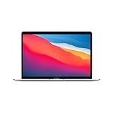 Apple 2020 MacBook Air Laptop M1 Chip, 13' Retina Display, 8 GB RAM, 256 GB SSD Speicher, Beleuchtete Tastatur, FaceTime HD Kamera, Touch ID, Silber