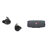 JBL Under Armour True Wireless Flash X In-Ear-Sport-Kopfhörer in Schwarz & Charge Essential Bluetooth Bluetooth-Lautsprecher – Wasserfeste, Portable Boombox mit integrierter Powerbank