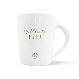 mintkind® Kaffeebecher 'Weltbeste Mama ' | Geschenk-Idee für die Mama| Große Kaffee-Tasse mit Echtgold-Dekor als Geschenk für die Mutter zum Muttertag, zum Geburtstag, zu Ostern oder zu Weihnachten